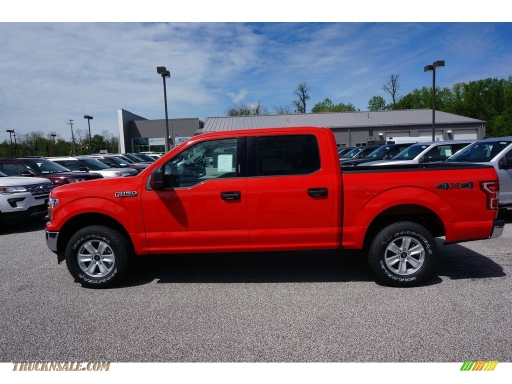 2019 F150 XL SuperCrew 4x4 - Race Red / Earth Gray photo #2