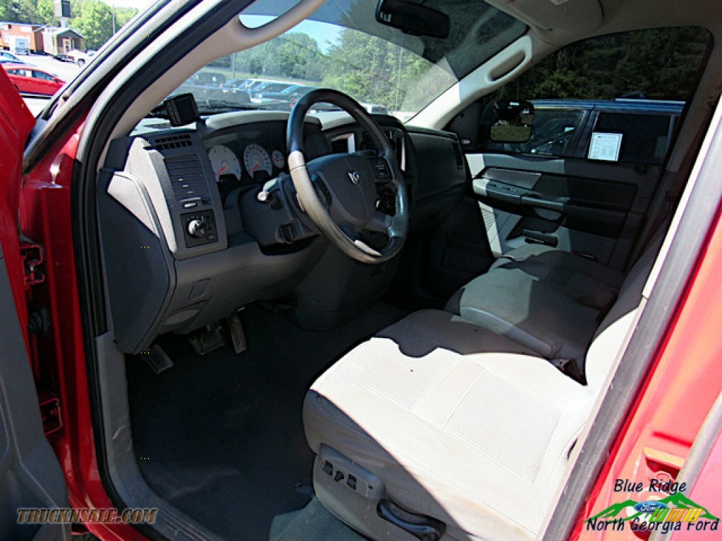 2008 Ram 2500 SLT Quad Cab 4x4 - Flame Red / Medium Slate Gray photo #5