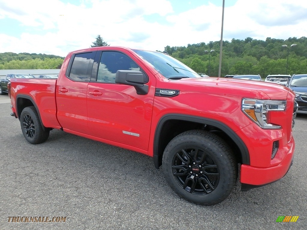 2019 Sierra 1500 Elevation Double Cab 4WD - Cardinal Red / Jet Black photo #3