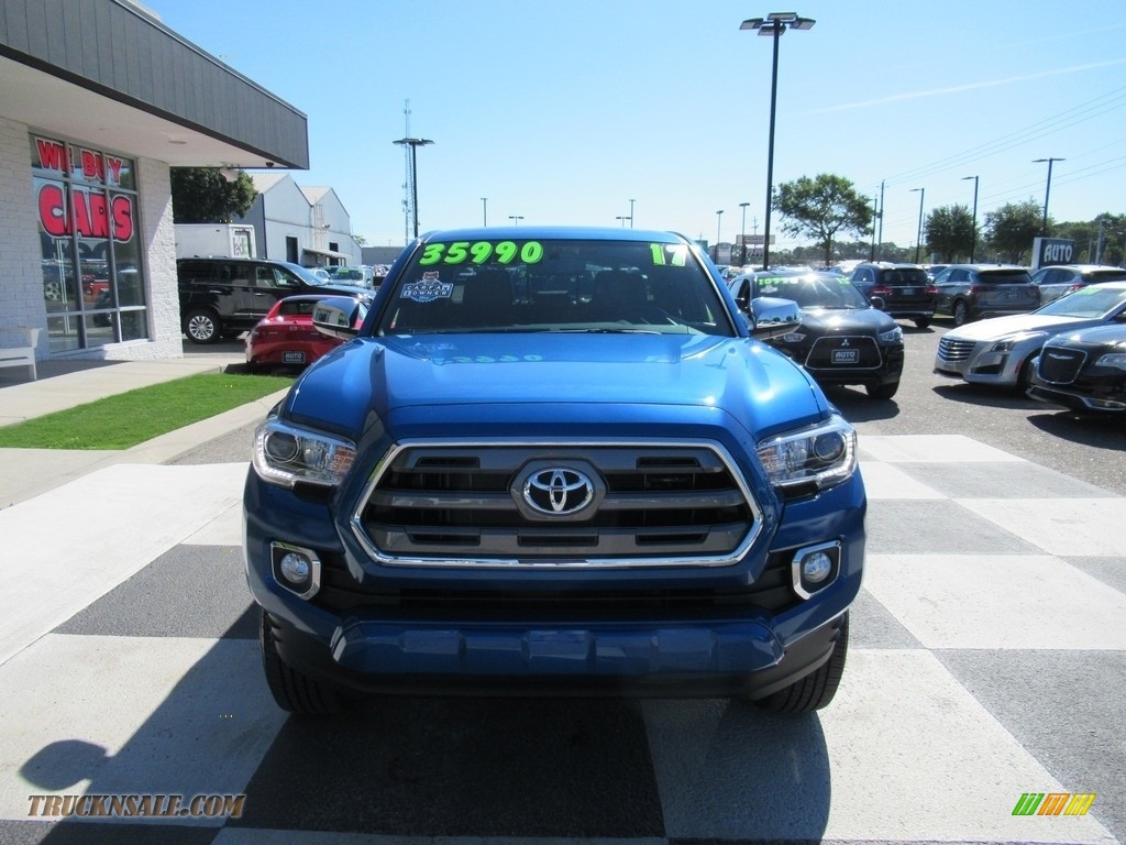 2017 Tacoma Limited Double Cab 4x4 - Blazing Blue Pearl / Limited Hickory photo #2