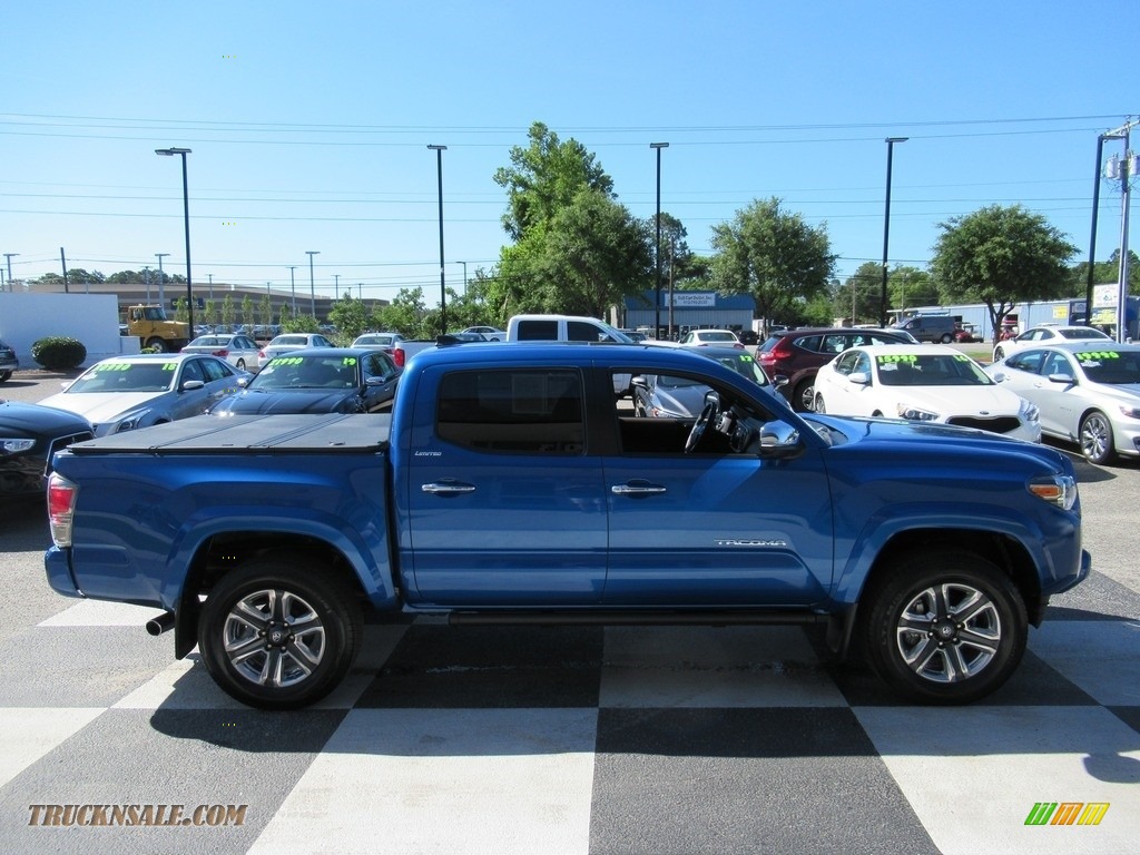 2017 Tacoma Limited Double Cab 4x4 - Blazing Blue Pearl / Limited Hickory photo #3