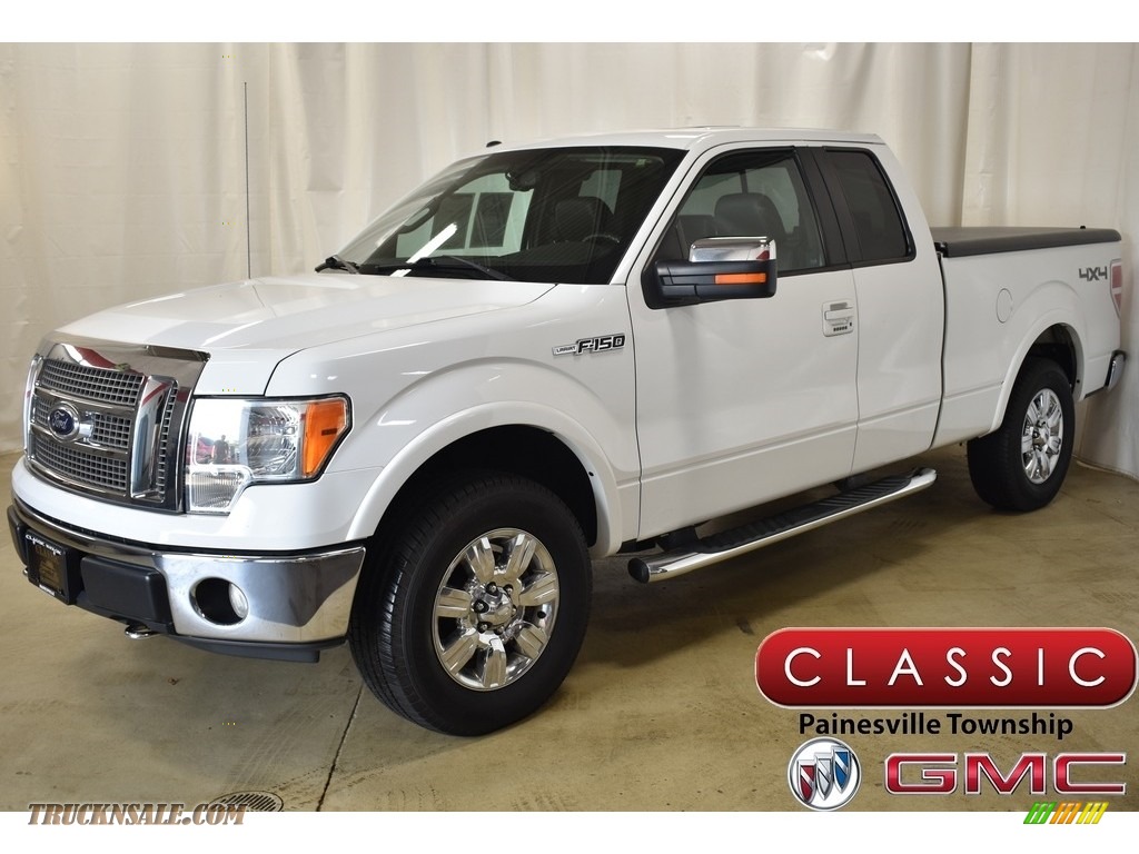 Oxford White / Camel/Tan Ford F150 Lariat SuperCab 4x4