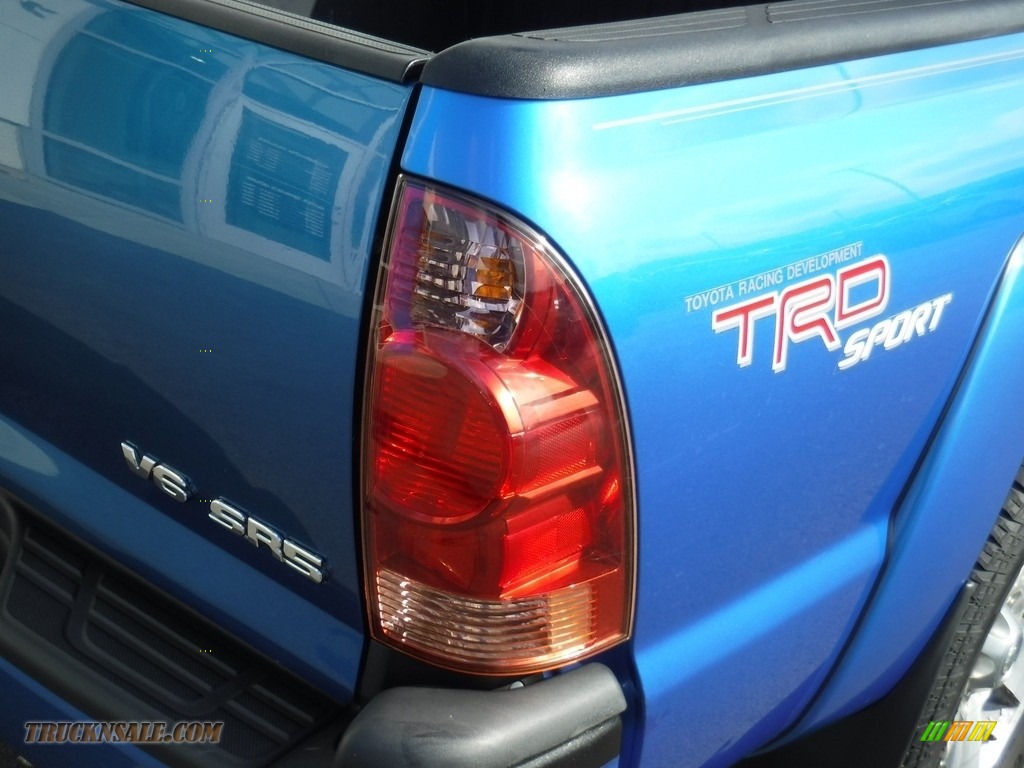 2008 Tacoma V6 TRD Sport Double Cab 4x4 - Speedway Blue / Graphite Gray photo #10