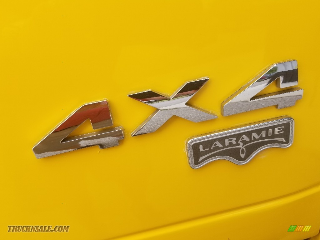2008 Ram 1500 Laramie Quad Cab 4x4 - Detonator Yellow / Medium Slate Gray photo #5