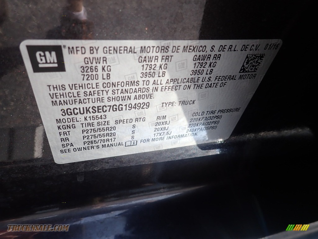 2016 Silverado 1500 LTZ Crew Cab 4x4 - Tungsten Metallic / Jet Black photo #28