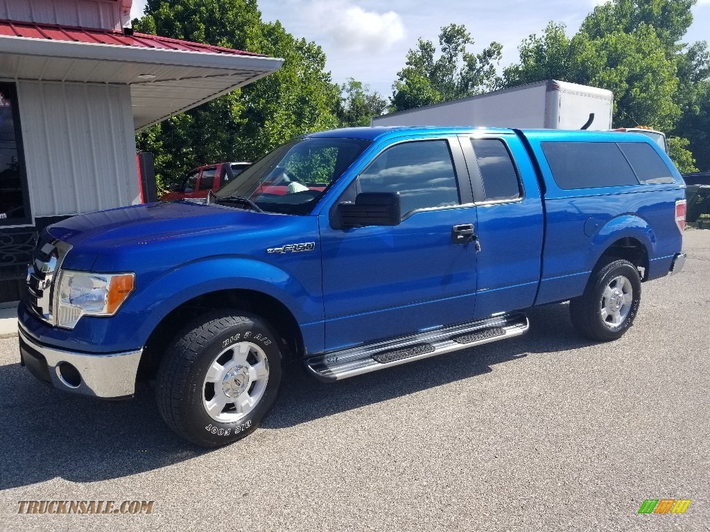 Blue Flame Metallic / Steel Gray Ford F150 XLT SuperCab