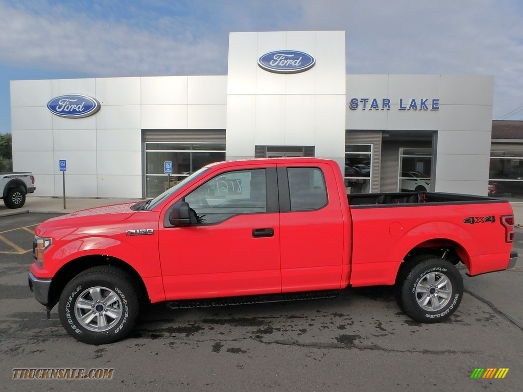 Race Red / Earth Gray Ford F150 XL SuperCab 4x4