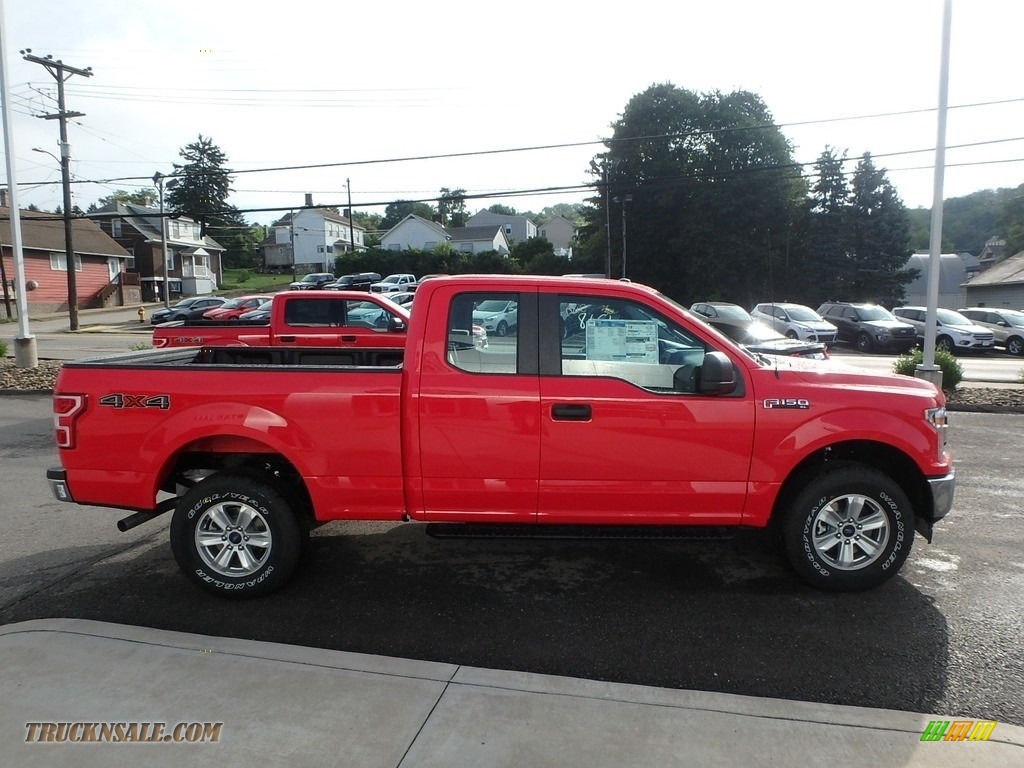 2019 F150 XL SuperCab 4x4 - Race Red / Earth Gray photo #4