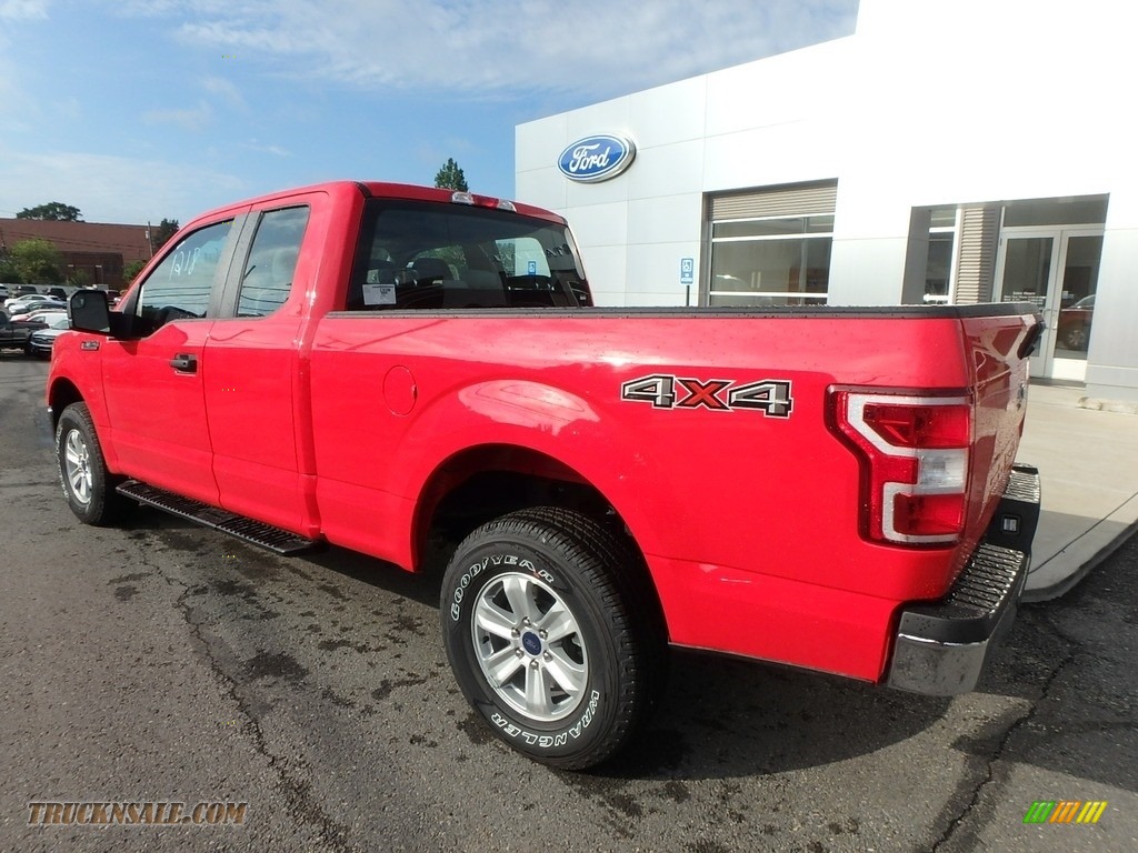 2019 F150 XL SuperCab 4x4 - Race Red / Earth Gray photo #7