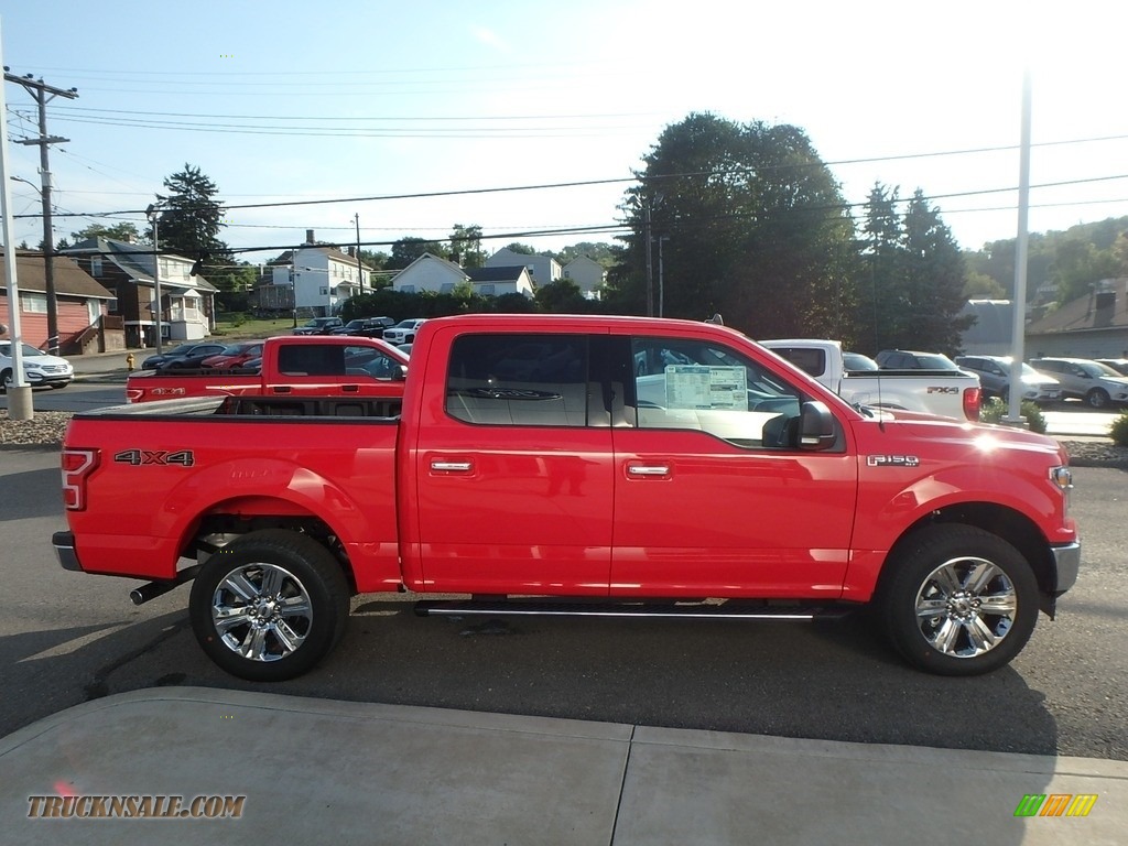 2019 F150 XLT SuperCrew 4x4 - Race Red / Earth Gray photo #4