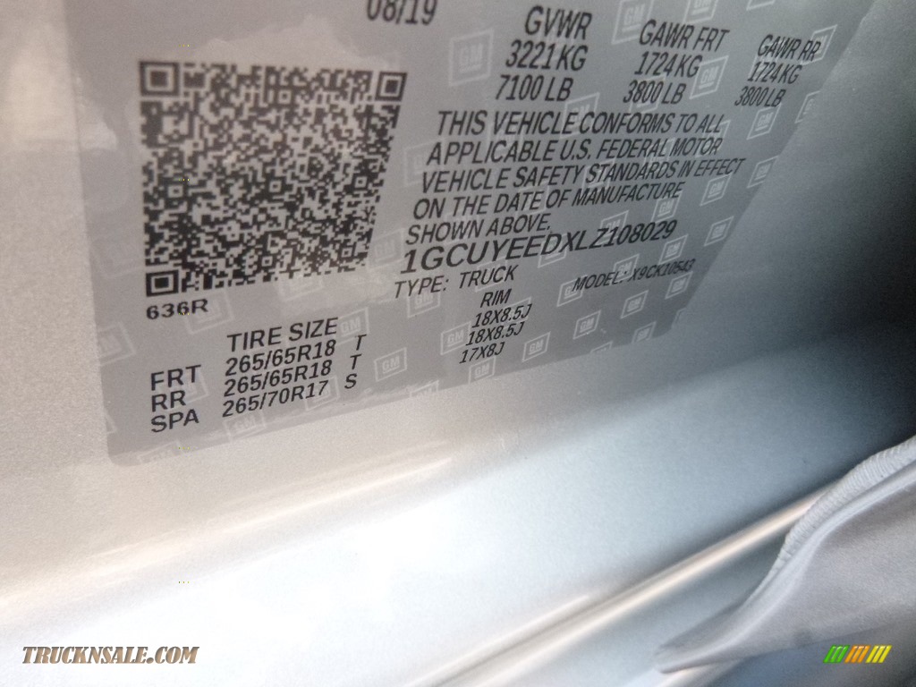 2020 Silverado 1500 RST Crew Cab 4x4 - Silver Ice Metallic / Jet Black photo #14