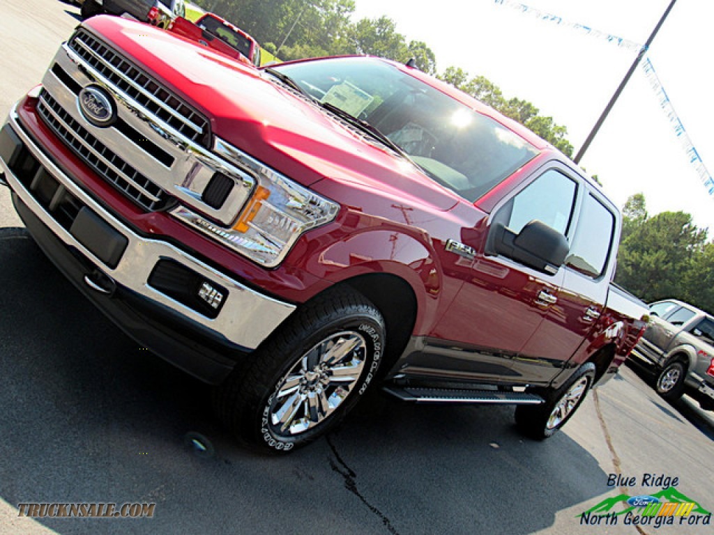 2019 F150 XLT SuperCrew 4x4 - Ruby Red / Earth Gray photo #30