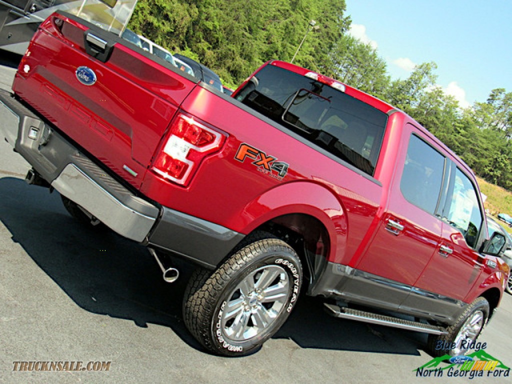 2019 F150 XLT SuperCrew 4x4 - Ruby Red / Earth Gray photo #32
