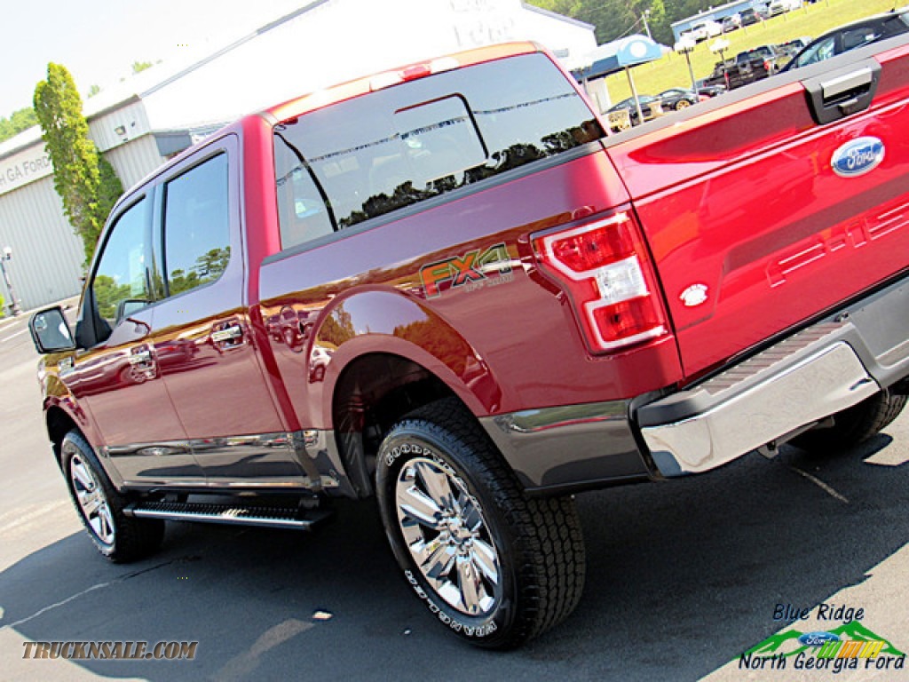 2019 F150 XLT SuperCrew 4x4 - Ruby Red / Earth Gray photo #33