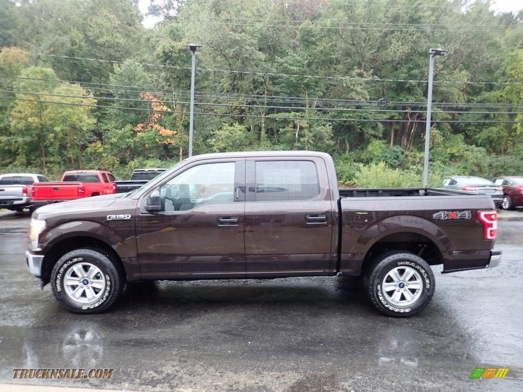 2018 F150 XLT SuperCrew 4x4 - Magma Red / Earth Gray photo #5