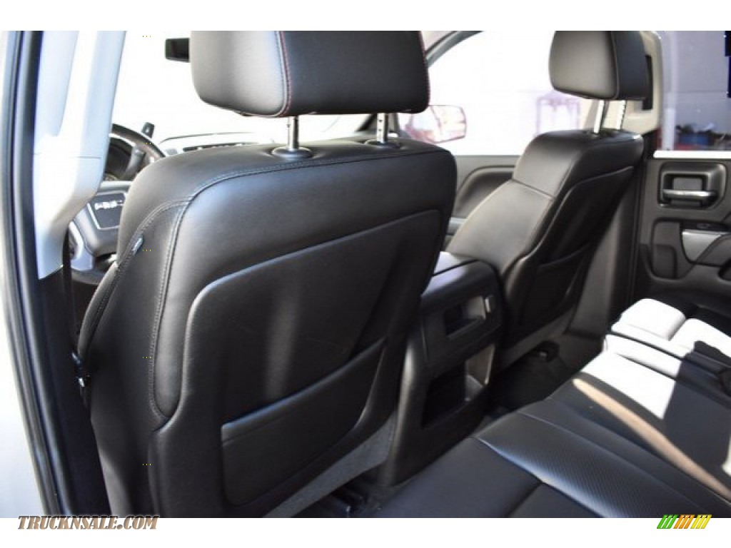 2014 Sierra 1500 SLT Double Cab 4x4 - Quicksilver Metallic / Jet Black photo #19