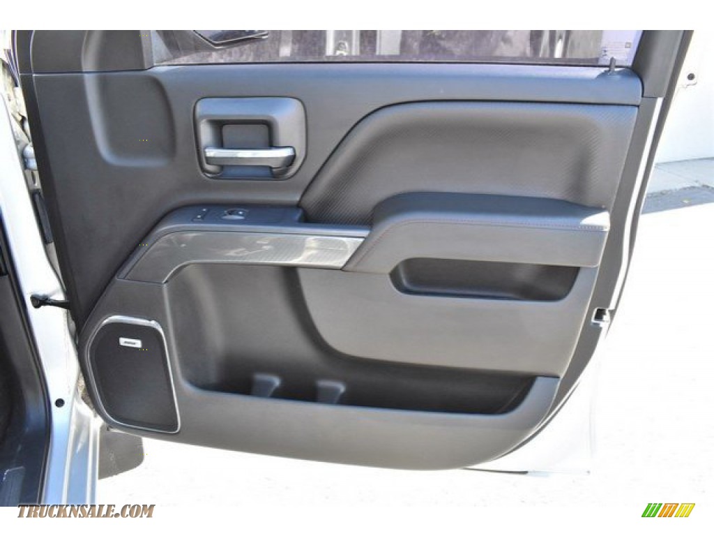 2014 Sierra 1500 SLT Double Cab 4x4 - Quicksilver Metallic / Jet Black photo #25