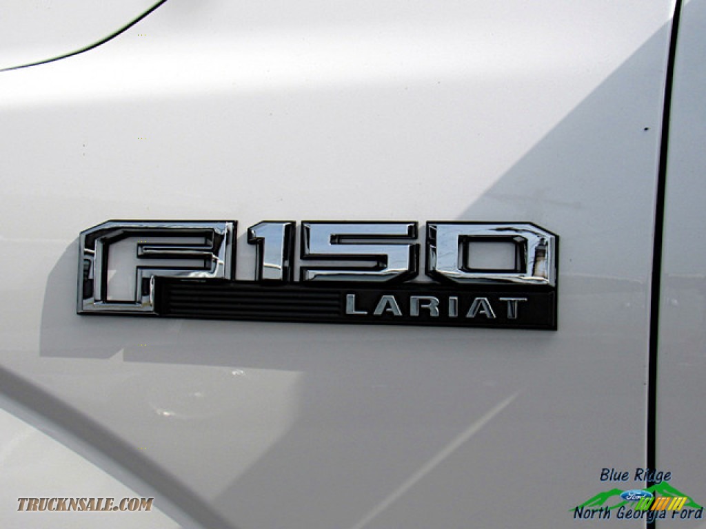 2019 F150 Lariat SuperCrew 4x4 - White Platinum / Black photo #37