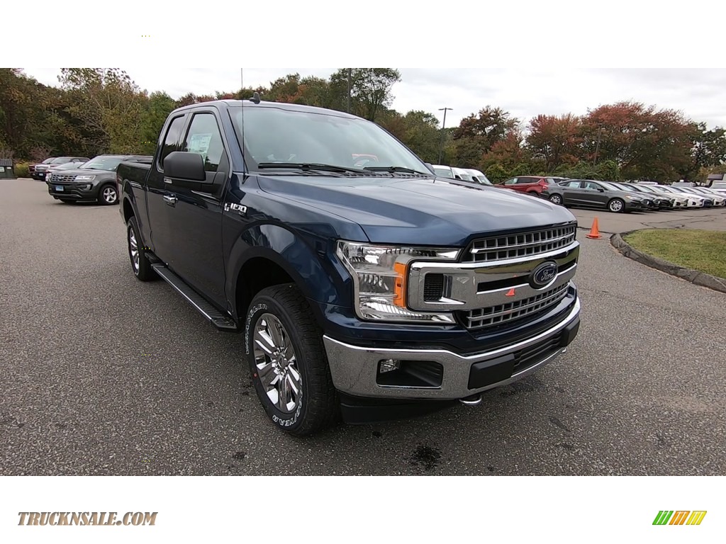 2019 F150 XLT SuperCab 4x4 - Blue Jeans / Earth Gray photo #1