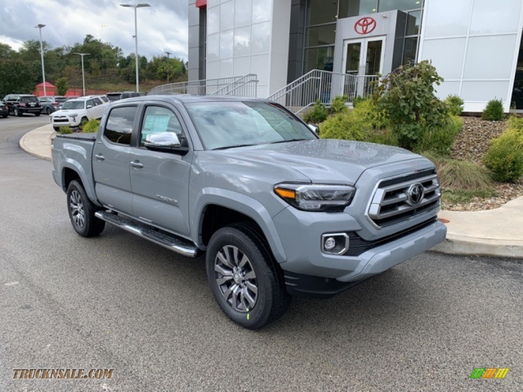2020 Tacoma Limited Double Cab 4x4 - Cement / Black photo #1