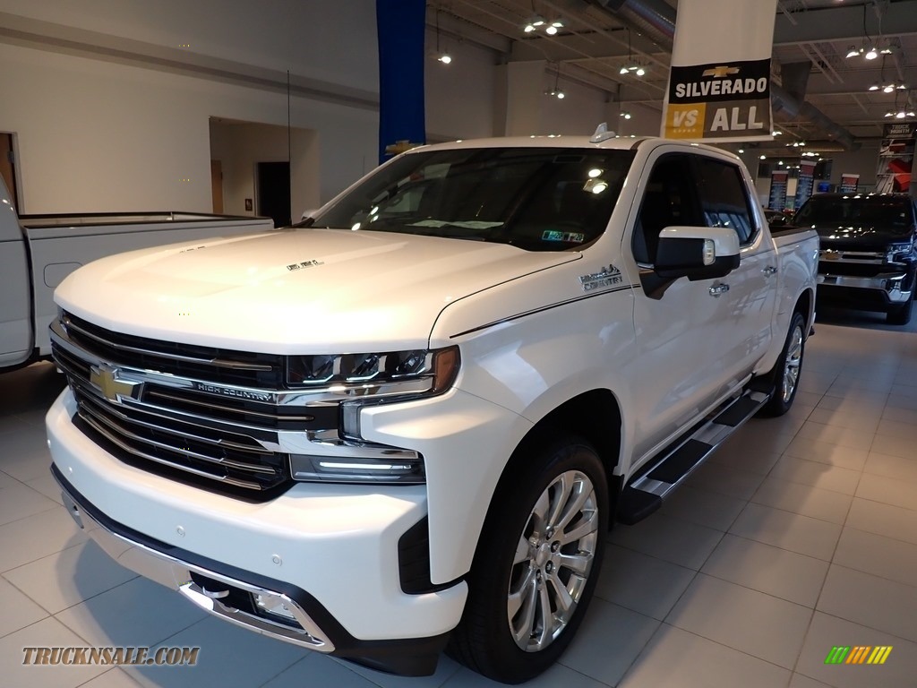 2019 Silverado 1500 High Country Crew Cab 4WD - Iridescent Pearl Tricoat / Jet Black/Umber photo #1