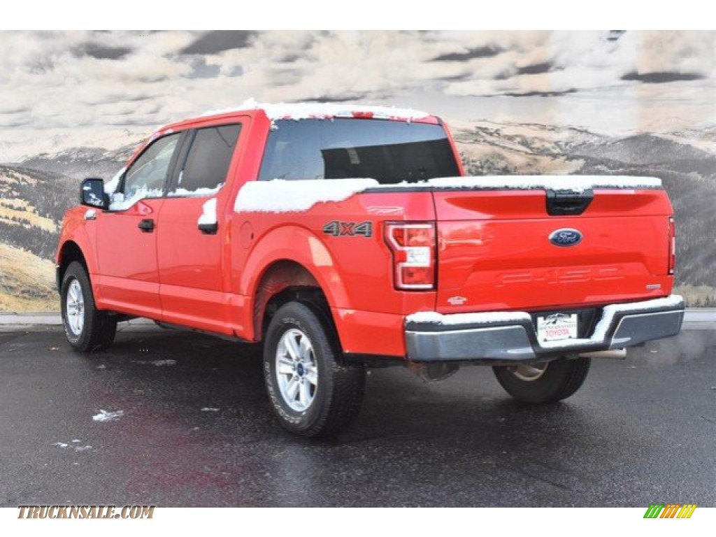 2018 F150 XLT SuperCrew 4x4 - Race Red / Earth Gray photo #7