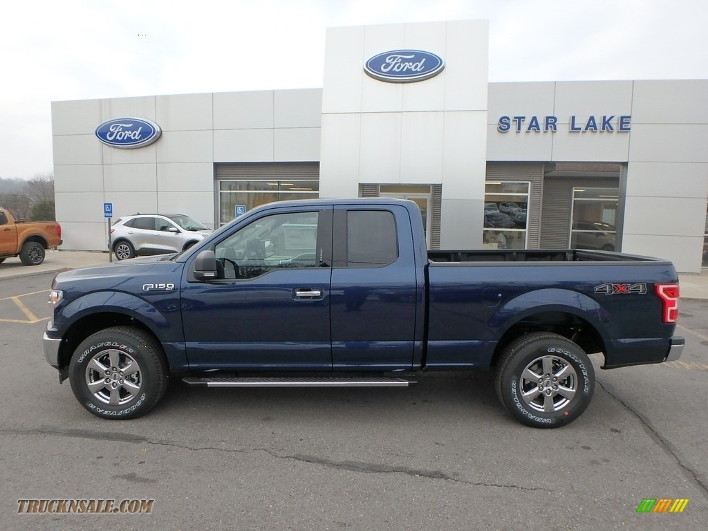 2019 F150 XLT SuperCab 4x4 - Blue Jeans / Earth Gray photo #8