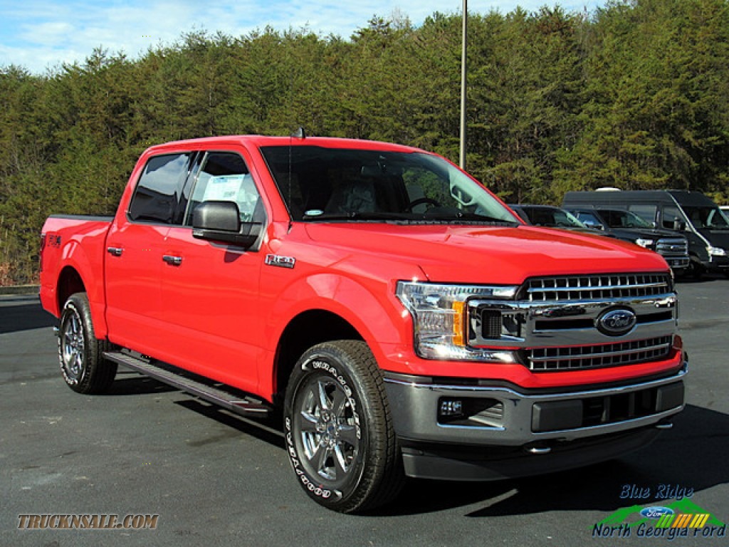 2019 F150 Lariat SuperCrew 4x4 - Race Red / Earth Gray photo #7
