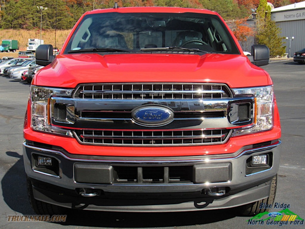 2019 F150 Lariat SuperCrew 4x4 - Race Red / Earth Gray photo #8