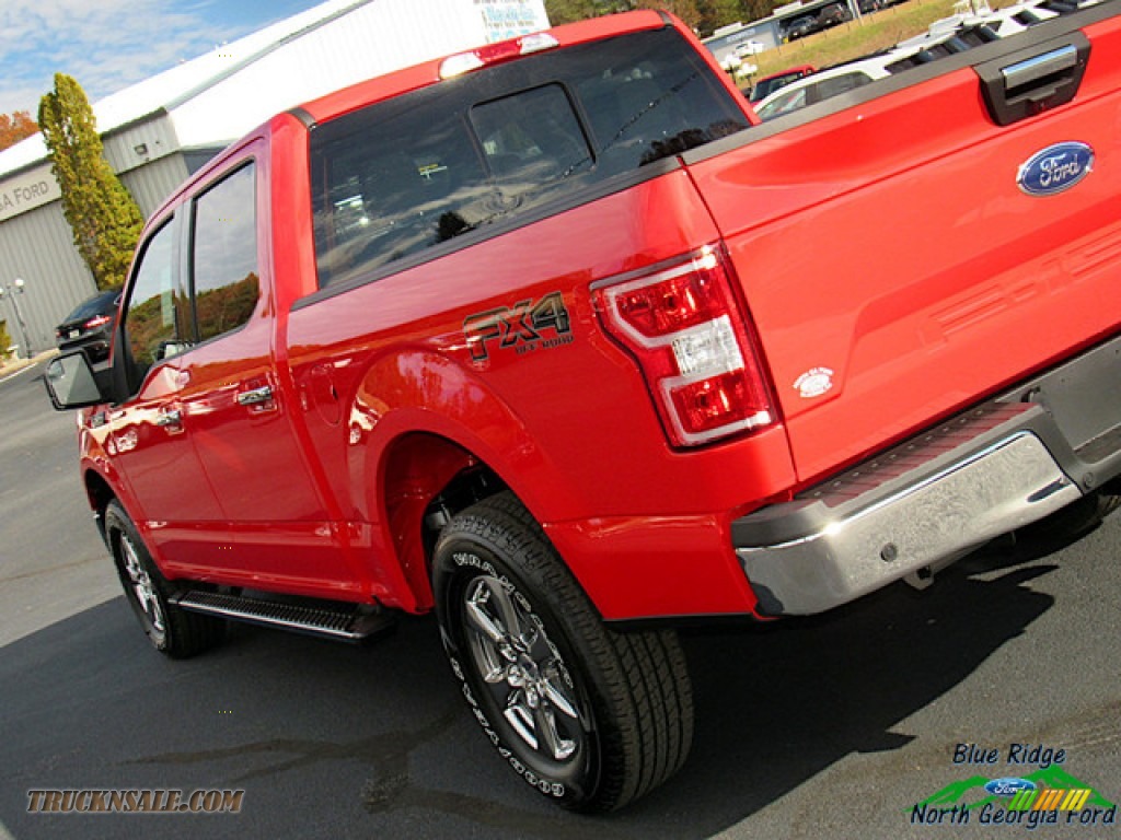 2019 F150 Lariat SuperCrew 4x4 - Race Red / Earth Gray photo #36