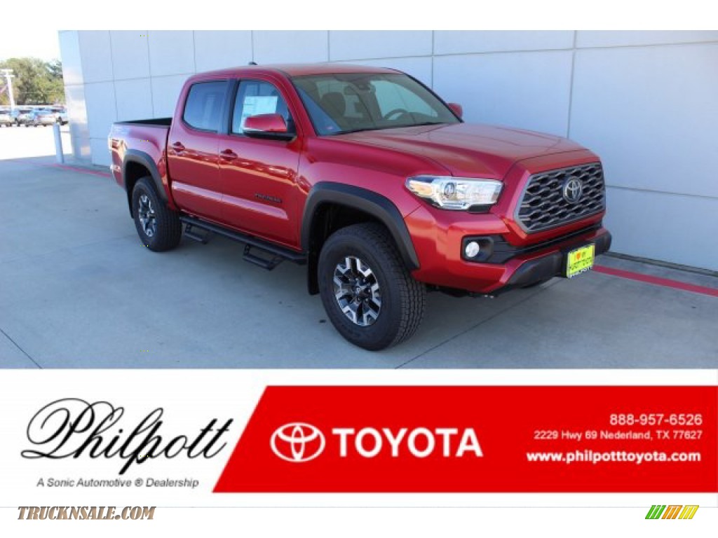 2020 Tacoma TRD Off Road Double Cab 4x4 - Barcelona Red Metallic / TRD Cement/Black photo #1