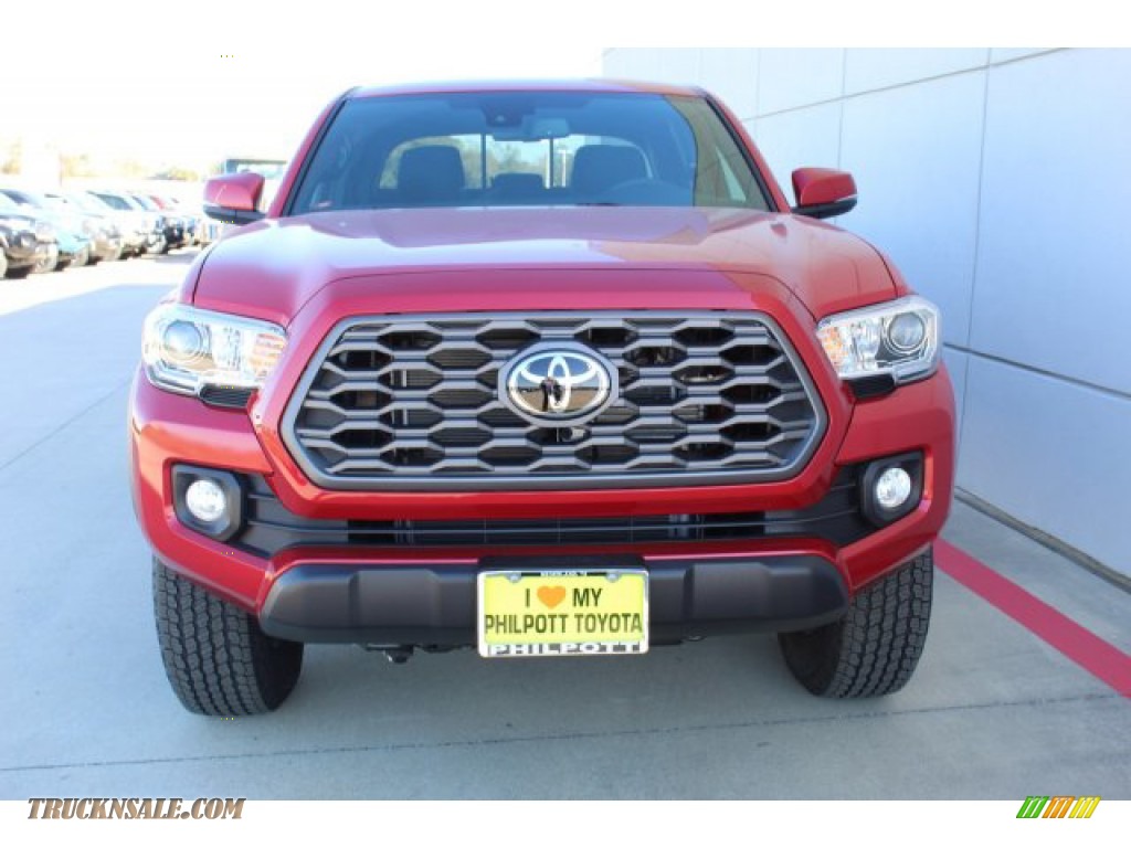 2020 Tacoma TRD Off Road Double Cab 4x4 - Barcelona Red Metallic / TRD Cement/Black photo #3