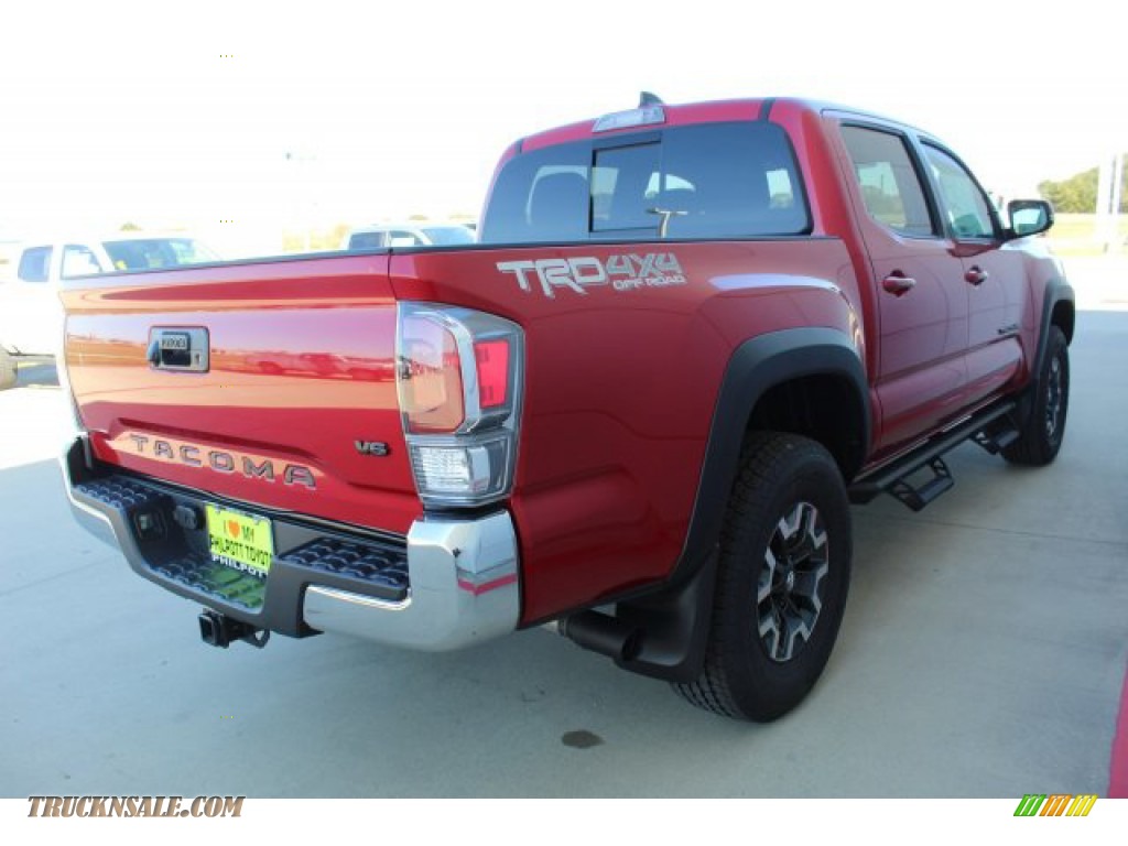 2020 Tacoma TRD Off Road Double Cab 4x4 - Barcelona Red Metallic / TRD Cement/Black photo #8