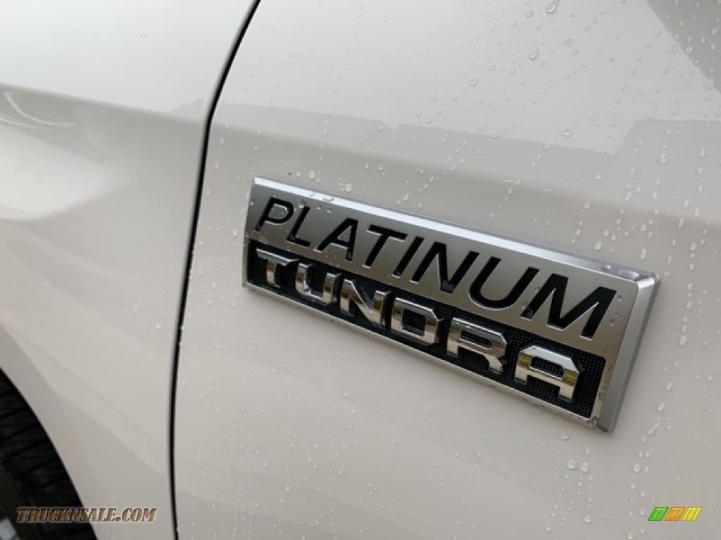 2020 Tundra Platinum CrewMax 4x4 - Super White / Black photo #6