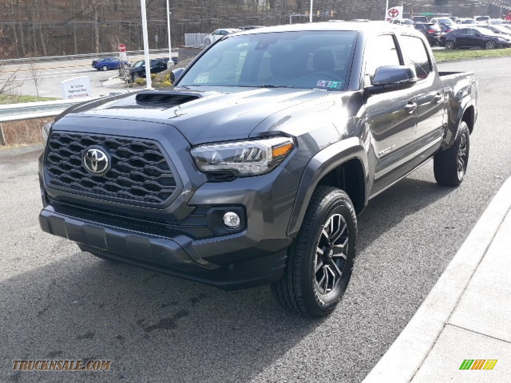 2020 Tacoma TRD Sport Double Cab 4x4 - Magnetic Gray Metallic / TRD Cement/Black photo #14