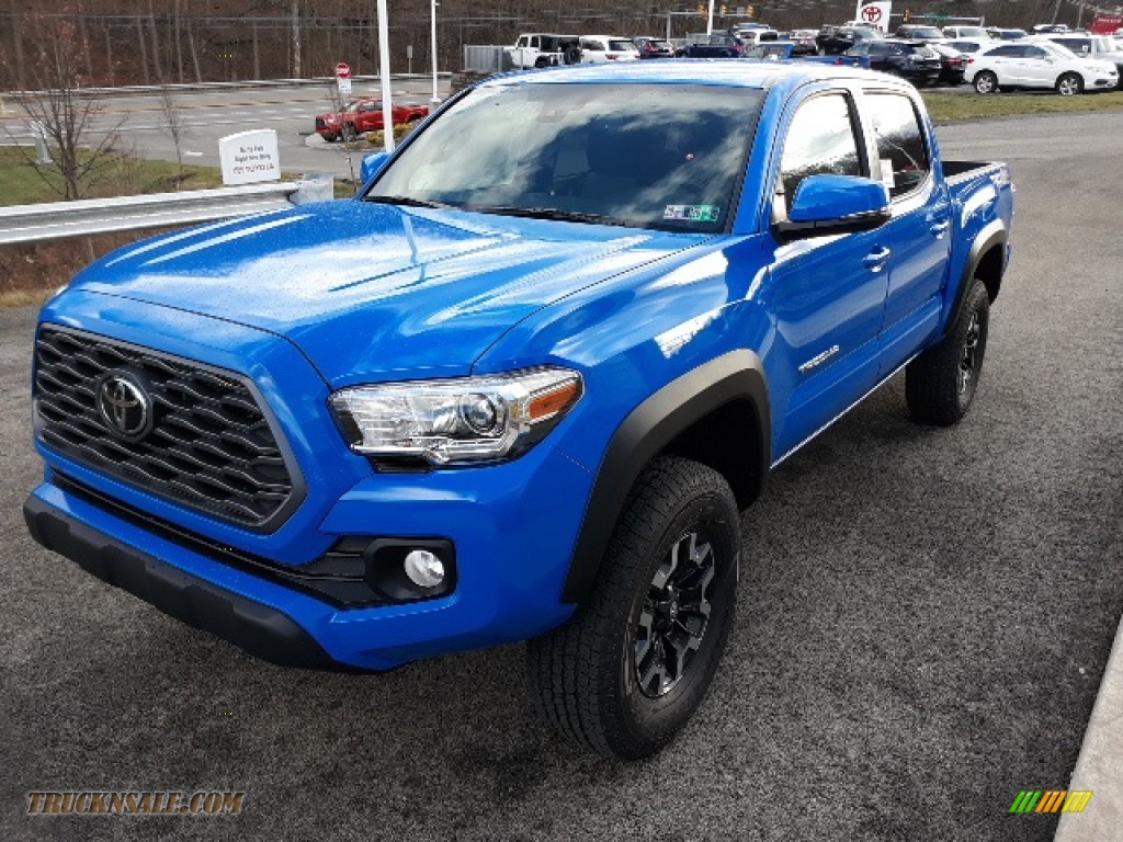 2020 Tacoma TRD Off Road Double Cab 4x4 - Voodoo Blue / TRD Cement/Black photo #20