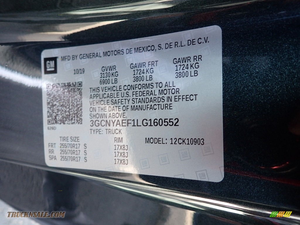 2020 Silverado 1500 WT Regular Cab 4x4 - Shadow Gray Metallic / Jet Black photo #14