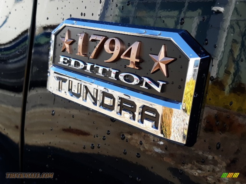 2020 Tundra 1794 Edition CrewMax 4x4 - Midnight Black Metallic / 1794 Edition Brown/Black photo #50