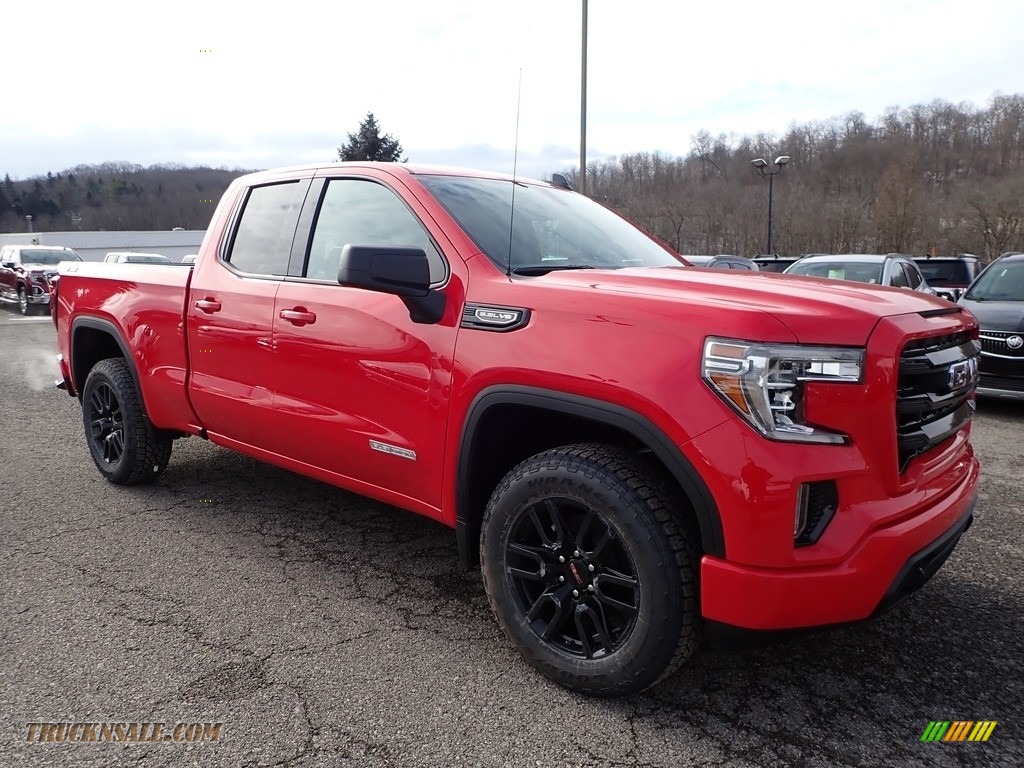 2020 Sierra 1500 Elevation Double Cab 4WD - Cardinal Red / Jet Black photo #3