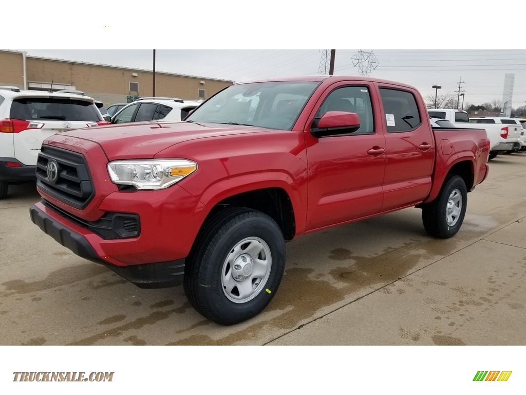 Barcelona Red Metallic / Cement Toyota Tacoma SR Double Cab 4x4