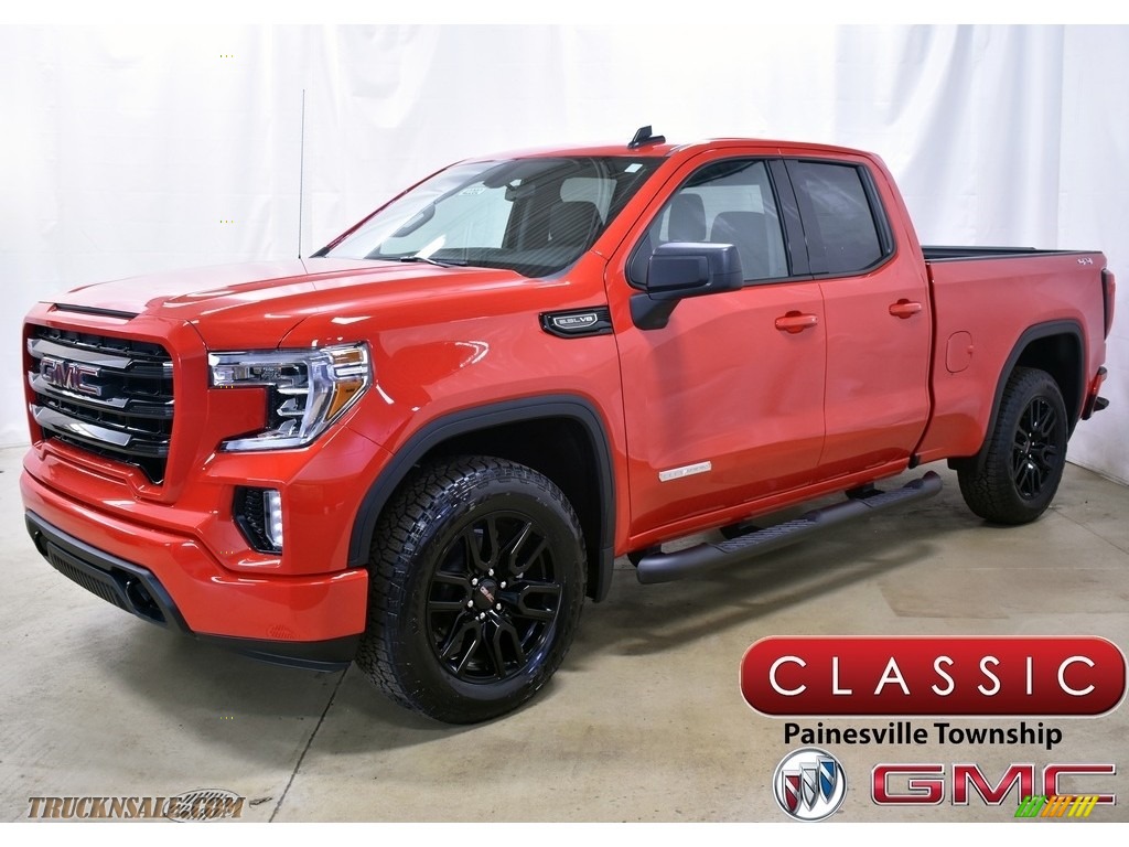 2020 Sierra 1500 Elevation Double Cab 4WD - Cardinal Red / Jet Black photo #1