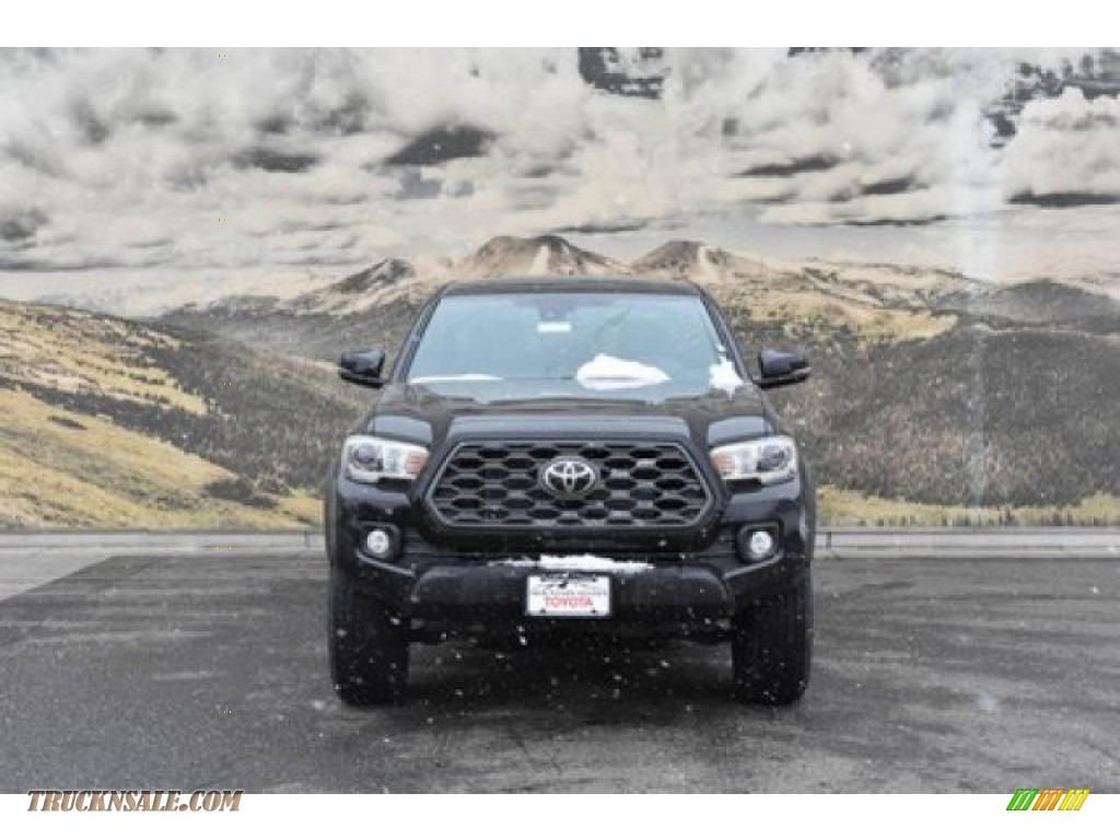 2020 Tacoma TRD Off Road Double Cab 4x4 - Midnight Black Metallic / Cement photo #2