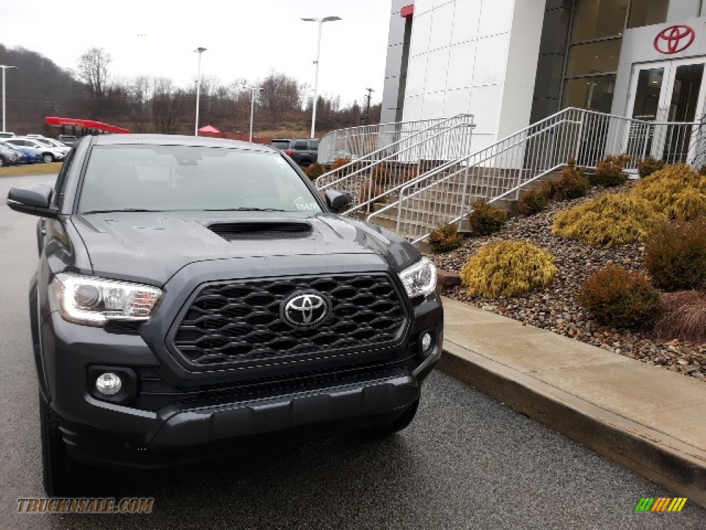 2020 Tacoma TRD Sport Double Cab 4x4 - Magnetic Gray Metallic / TRD Cement/Black photo #41
