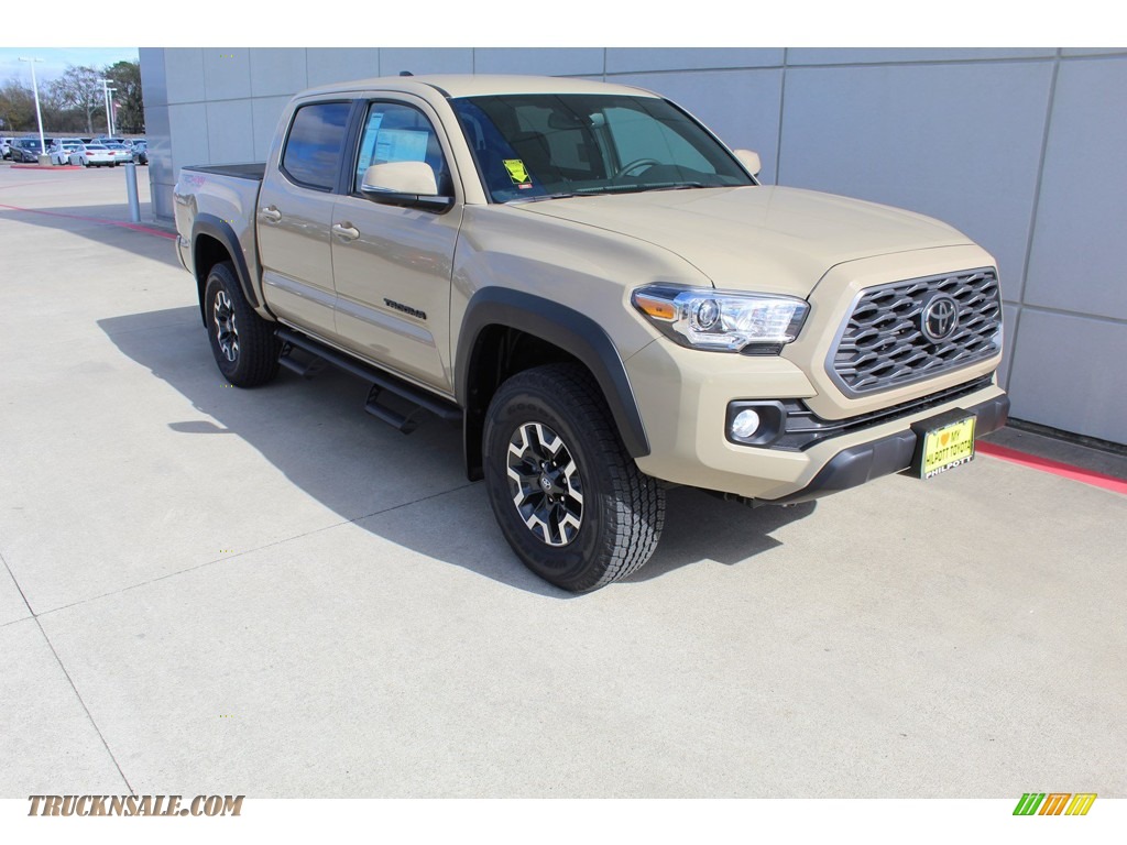 2020 Tacoma TRD Off Road Double Cab 4x4 - Quicksand / TRD Cement/Black photo #2