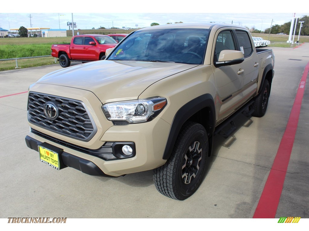 2020 Tacoma TRD Off Road Double Cab 4x4 - Quicksand / TRD Cement/Black photo #4