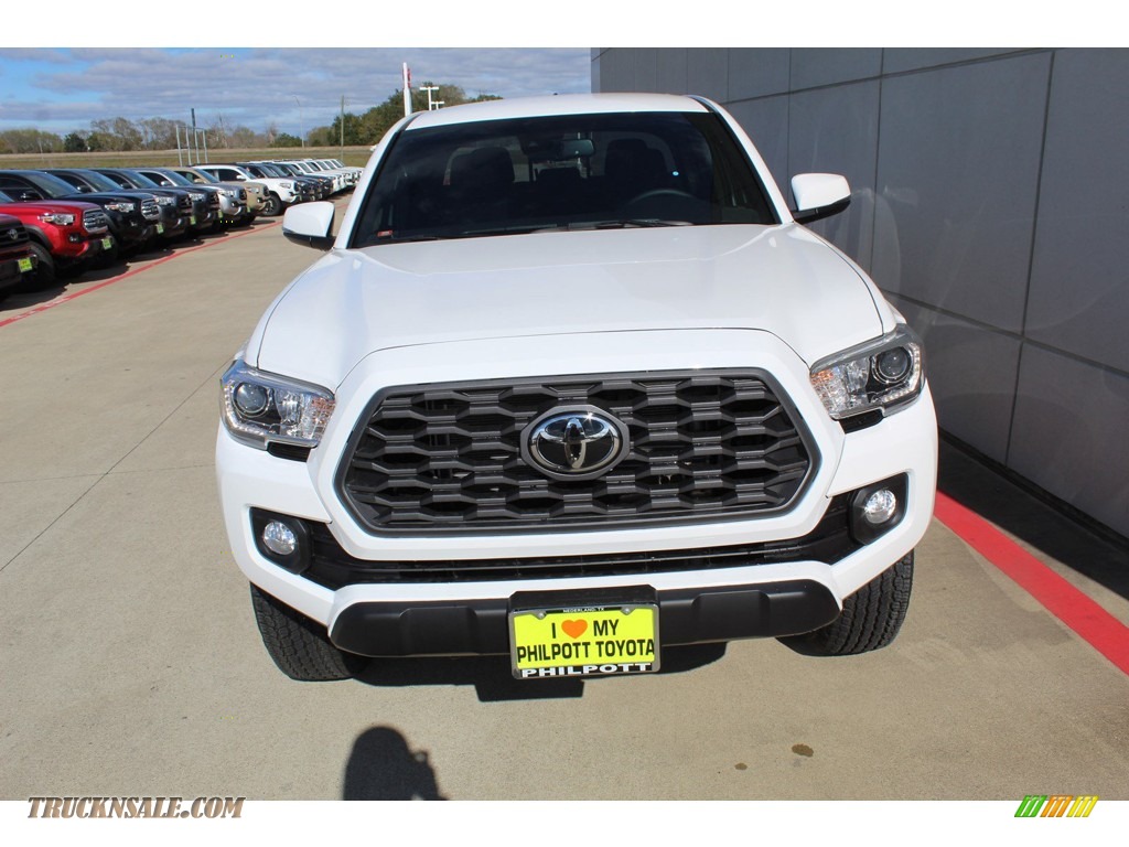 2020 Tacoma TRD Off Road Double Cab 4x4 - Super White / Cement photo #3