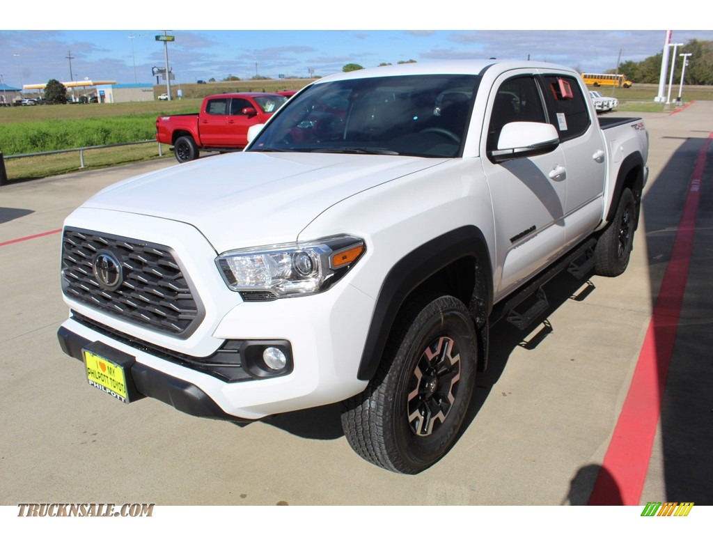 2020 Tacoma TRD Off Road Double Cab 4x4 - Super White / Cement photo #4