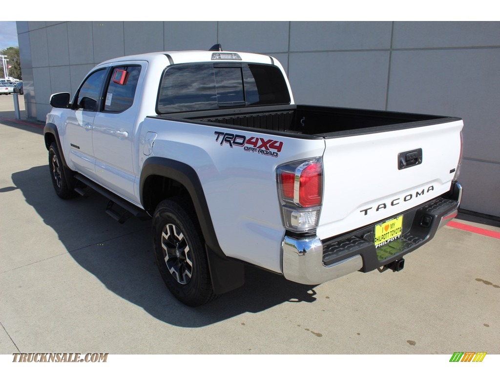 2020 Tacoma TRD Off Road Double Cab 4x4 - Super White / Cement photo #6