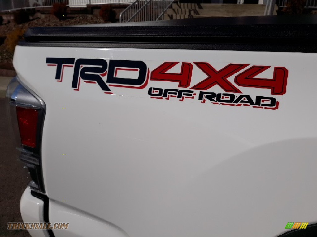 2020 Tacoma TRD Off Road Double Cab 4x4 - Super White / Black photo #53