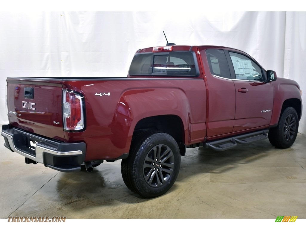 2020 Canyon SLE Extended Cab 4WD - Red Quartz Tintcoat / Cocoa/Dune photo #2